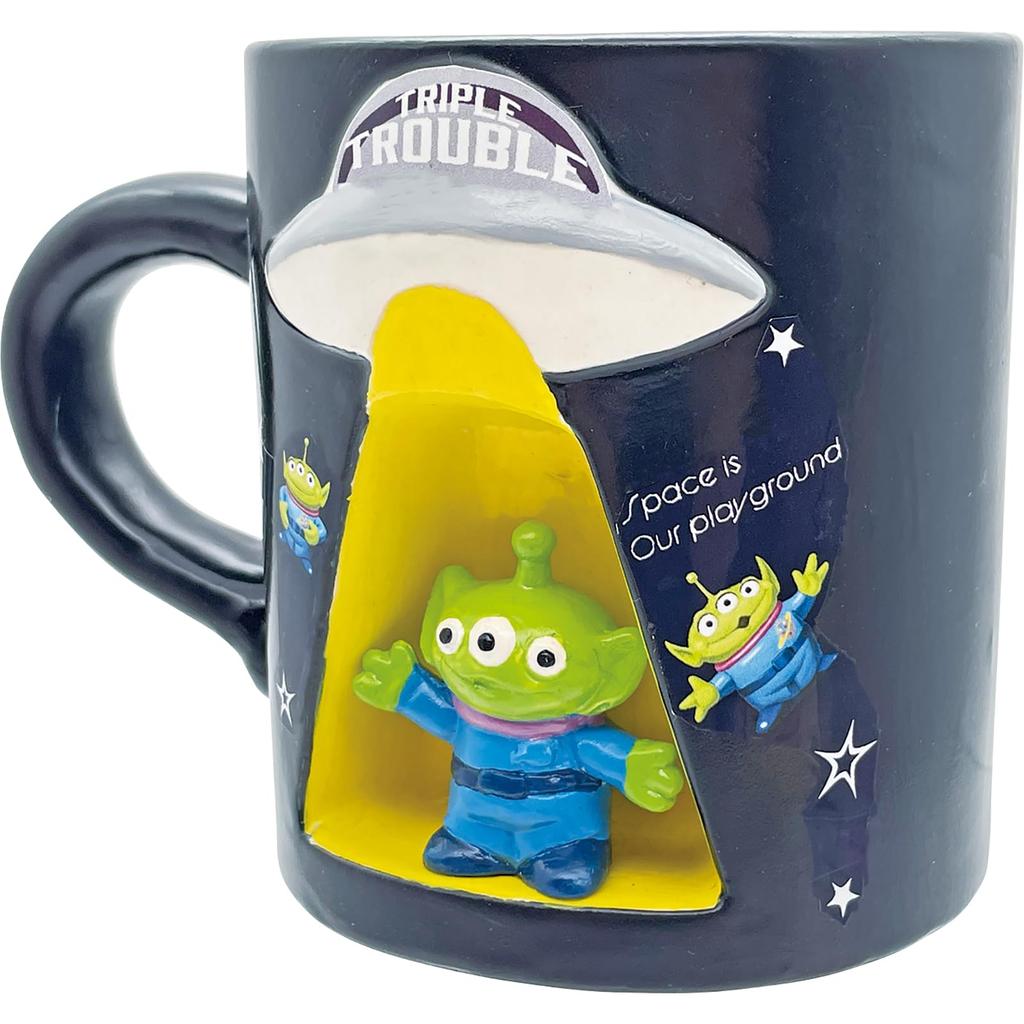 Disney Pixar "Toy Story" Frog Returning Home Alien 3D Mug UFO Approx. Diameter 11 x 9cm 200ml 3D Molded Trick Mug Tableware Toy Story Goods Birthday P