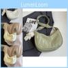 Trendige minimalistische Crossbody-Tasche in Knödelform, gefertigt aus weichem Polyestermaterial
