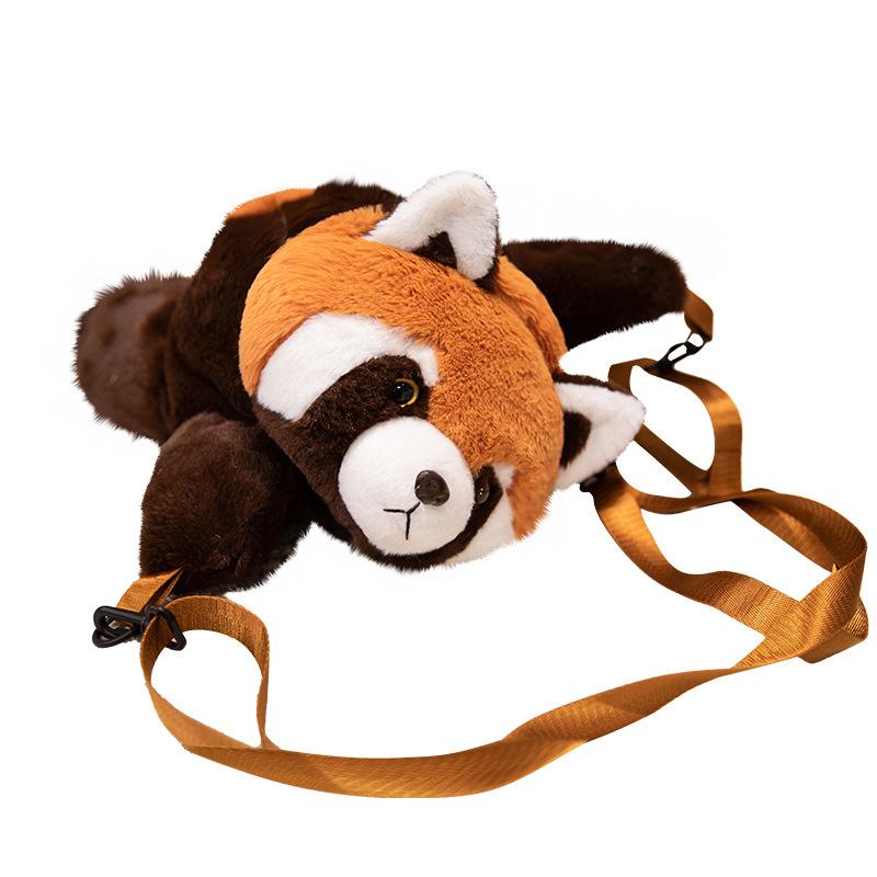 Süßes Tier Roter Panda Tasche Plüschtier Puppe Fuchs Puppe Mädchen Tasche Umhängetasche Geburtstagsgeschenk