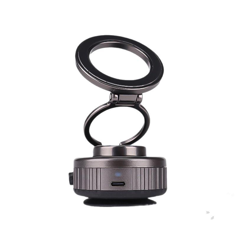 Foldable Magnetic Car Phone Holder with Electric Suction for Navigation Support