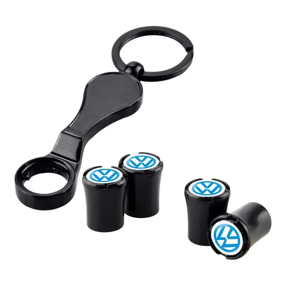 VW GTI GOLF 2026 Hot For VW VOLKSWAGEN Car Tire Valve Caps Wheel Covers with Wrench for Volkswagen Santana GTI Lavida Jetta Mago