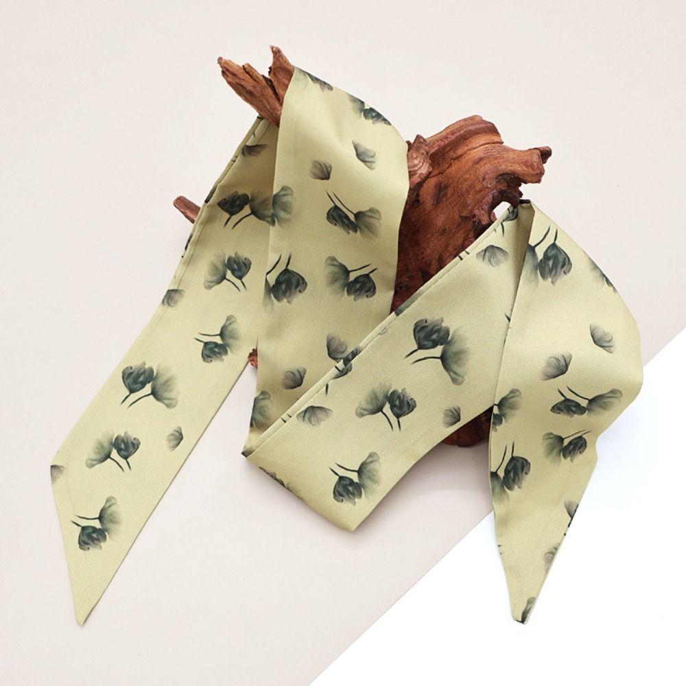 Hair Tie Ink Painting Silk Scarf Long Ancient Hair Band Ancient Style Long Silk Scarf  Headband