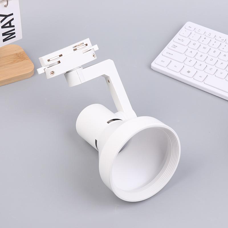 Par30 Led E27 Track Light Bracket Base 2/3Wires Rail Ceiling Lamps Holder Clothing Store Living Room Commercial Use