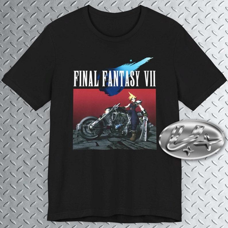 FF 7 Vintage, Cloud Moto kids T-Shirt , RPG Shirt, PS1 Tee, Video game T Shirt Unisex 100% Cotton 100