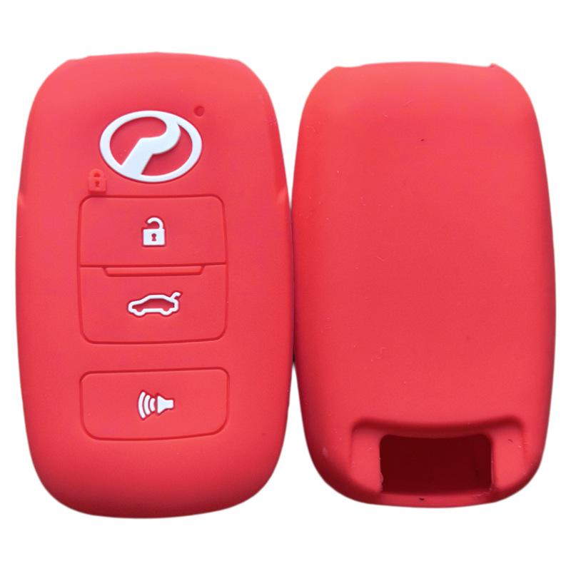 Soft Silicone Protective Case for 4-Button Toyota Malaysia PERODUA Key with Logo
