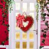 Valentine Decorations Artificial Heart Wreath for Window Wall Front Door Indoor Outdoor Home Decor