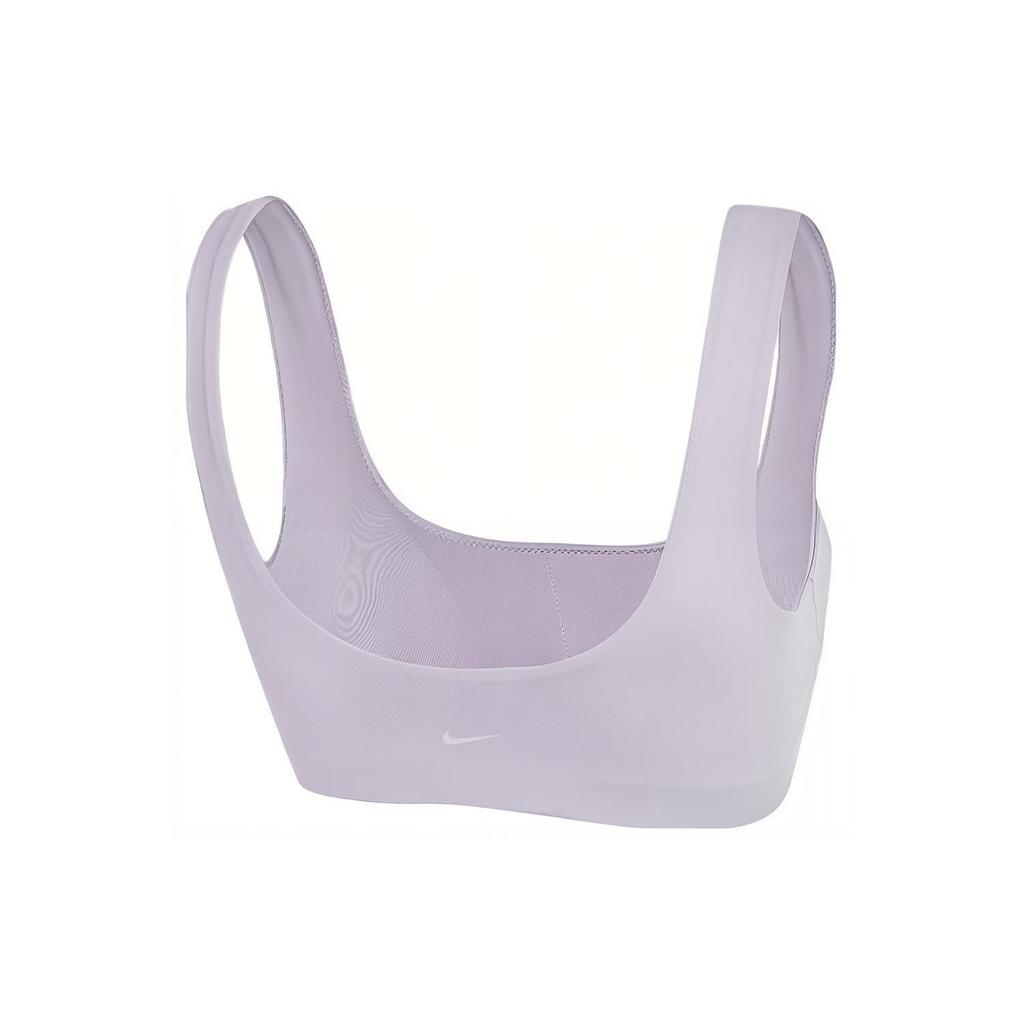 Nike Womens Dri-Fit Alate Solid Training Sports Bra Women Underwear Purple FB3240-536