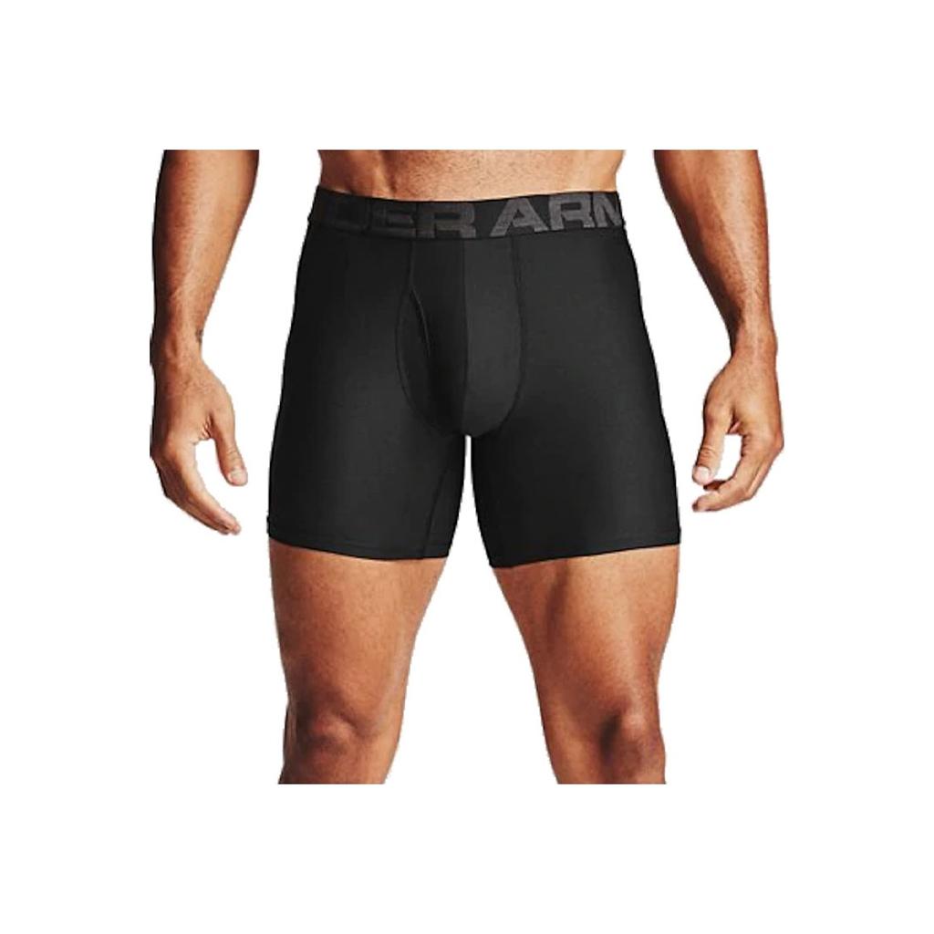 Under Armour Tech Boxerjock 6-Inch 2-Pack Men Underwear Black 1363619-001
