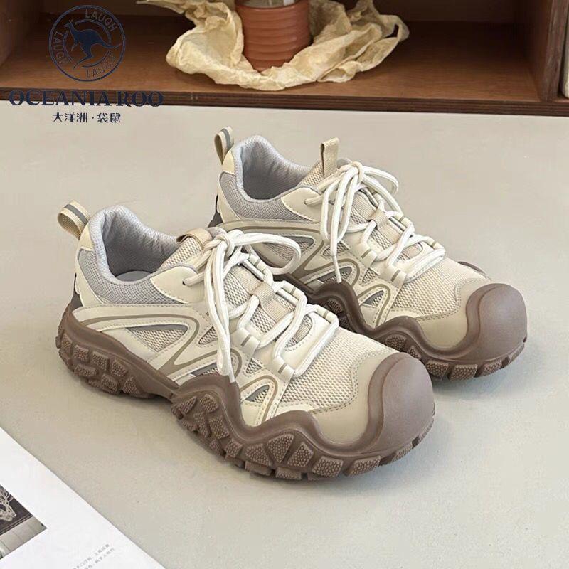 

женская обувь на платформе, сетчатая дышащая повседневная спортивная обувь на плоской подошве, альпинистские белые туфли 40