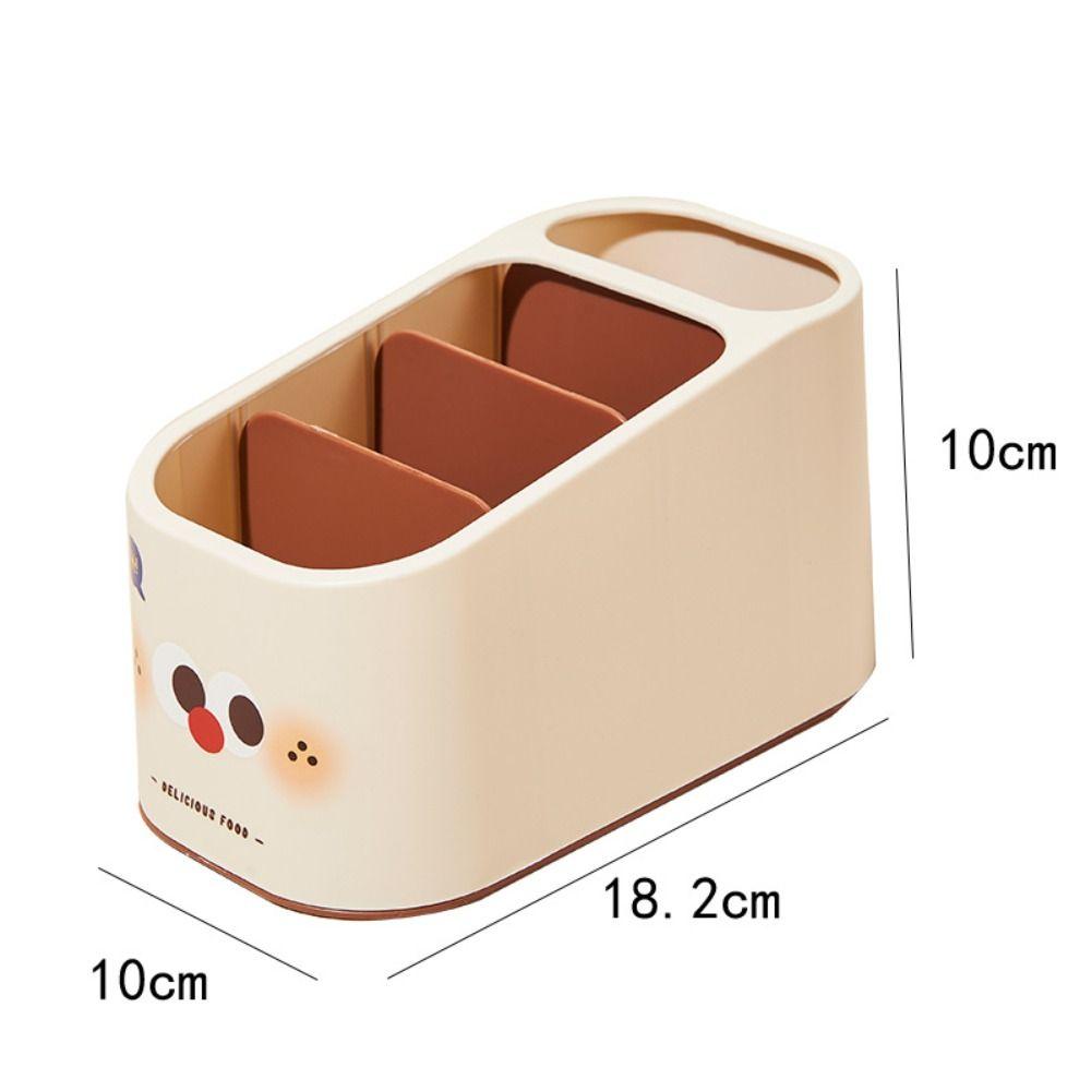 Household Remote Control Organizer Box Large Capacity Pen Holder Cosmetic Storage Case