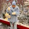2024 Winter New Imitation Fur Women's Coat Medium and Long Loose Imitation Fox Plush Coat