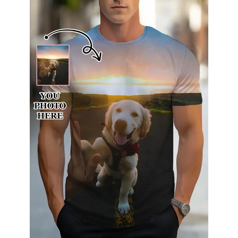 3D Printed Custom T-Shirts Summer Plus Size Tee Shirt Design For Drop Shipping Wholesale Unisex Tops Custom Diy Photo Men Shirts