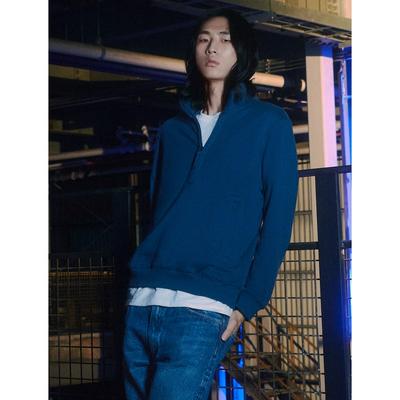SHIFT.G Its Half Zipup Sweatshirts Blue