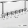 Hook Behind The Door Wall Mounted Hanging Clothes Storage Shelf No Punching Required Door Back Hooks Carbon Steel Storage Racks