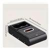 Car Armrest Pad, Multifunctional Console Organizer, Beverage Holder, Universal Fit Classic Black