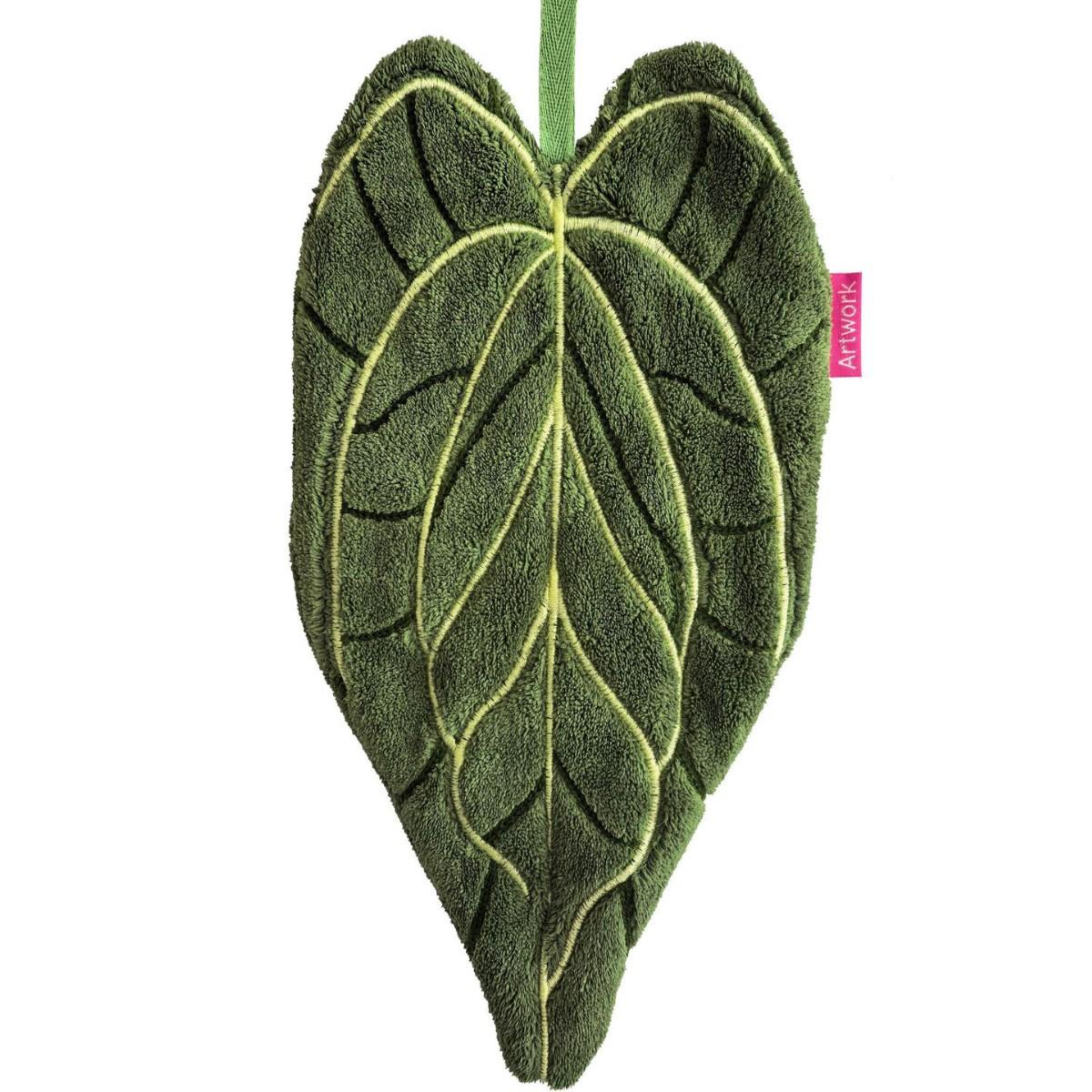 Leaf Flower Quick-Dry Kitchen Towel - Absorbent Coral Fleece Hand Towel