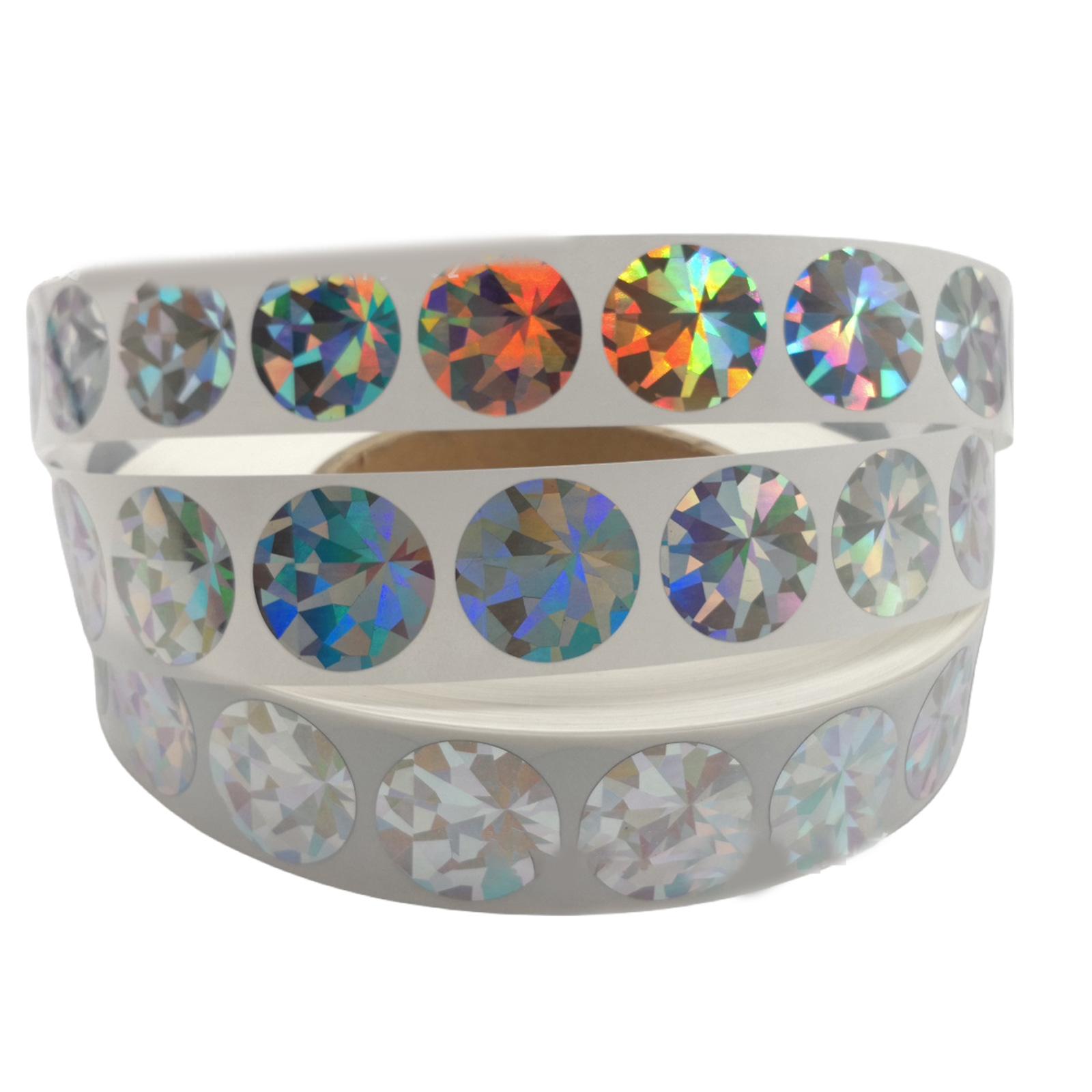 

Упаковка из 300 самоклеящихся наклеек с защитой от царапин, круглые, для создания лотерейных билетов и лотерейных карточек, серебристые 2