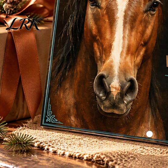 Full Year Date Keeper 2027 Horse Desktop Calendar, Monthly Scenic Photography And Large Planning Grids Decorative Art Design, Spiral Binding