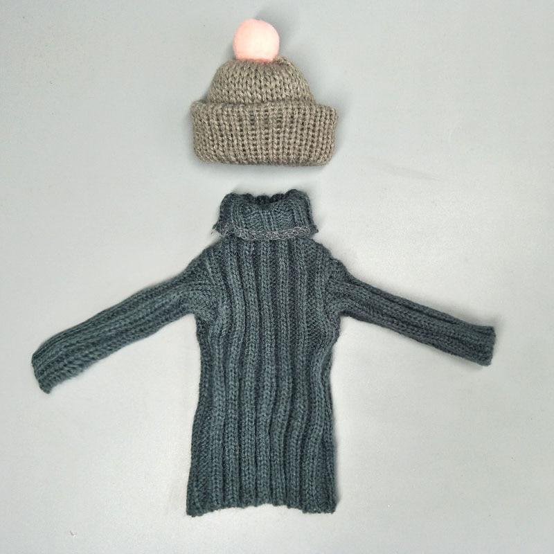 Knitted Woven Outfits Handmade Tops Clothes Sweater For Barbie Doll For 1:6 BJD Doll Gifts Kids Toy Dolls Accessories