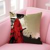 Anime SSamurai CChamploo Cushion Cover Pillowcase Short Plush Invisible zipper Room Sofa Cushion Cover