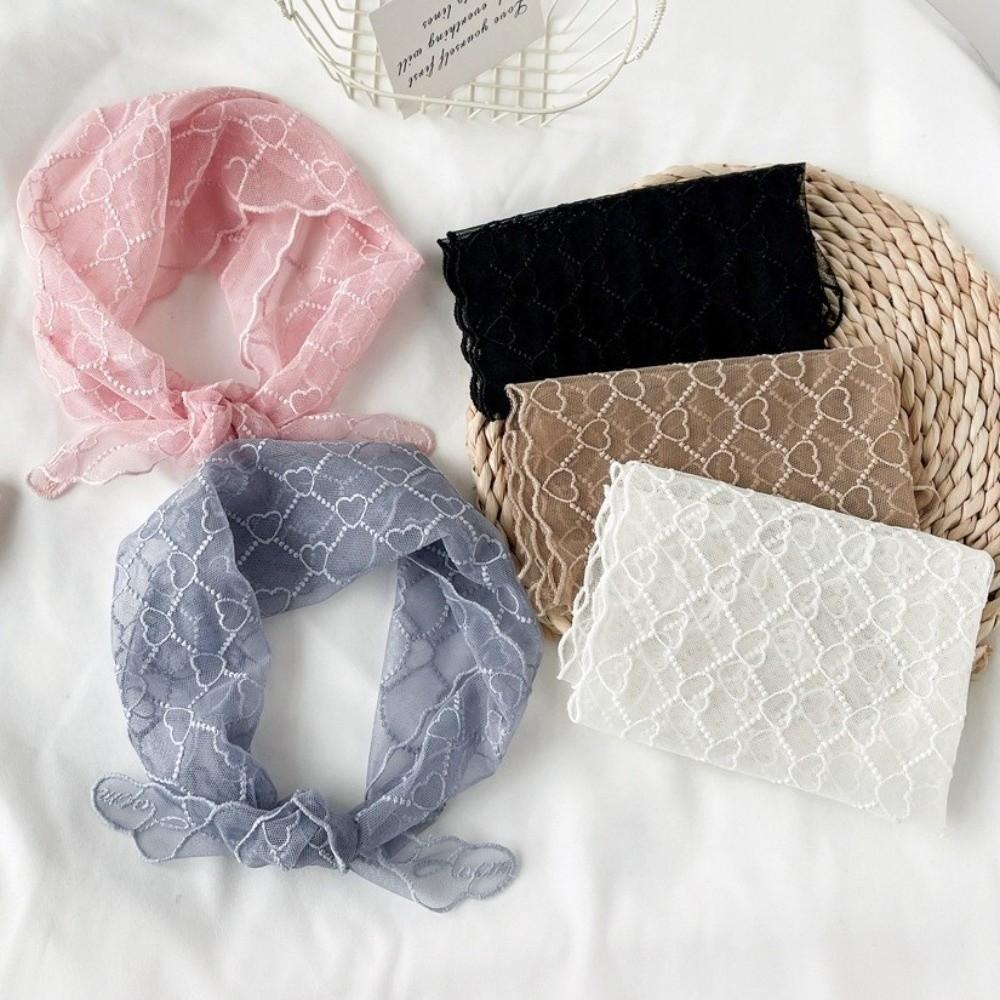 Vintage Lace Flower Hair Scarf Cute Sweet Headscarf Casual Headband Photography