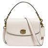 Cassie Pebbled Leather Messenger Bag , Shoulder Bag , Crossbody Bag , Handbag Small Women's White (Unisex) Handbags 88346 B4HA