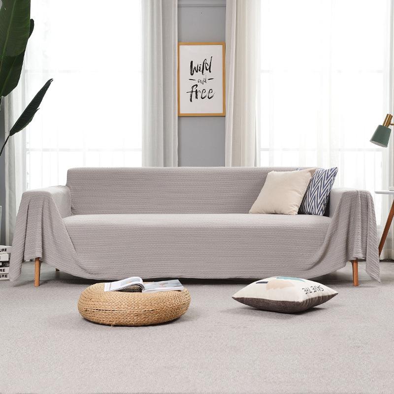 Solid Color Lazy People Couch Cover Comfort Sofa Towel Blanket for Living Room Universal Anti Cat Scratch Sofa Protection Cover