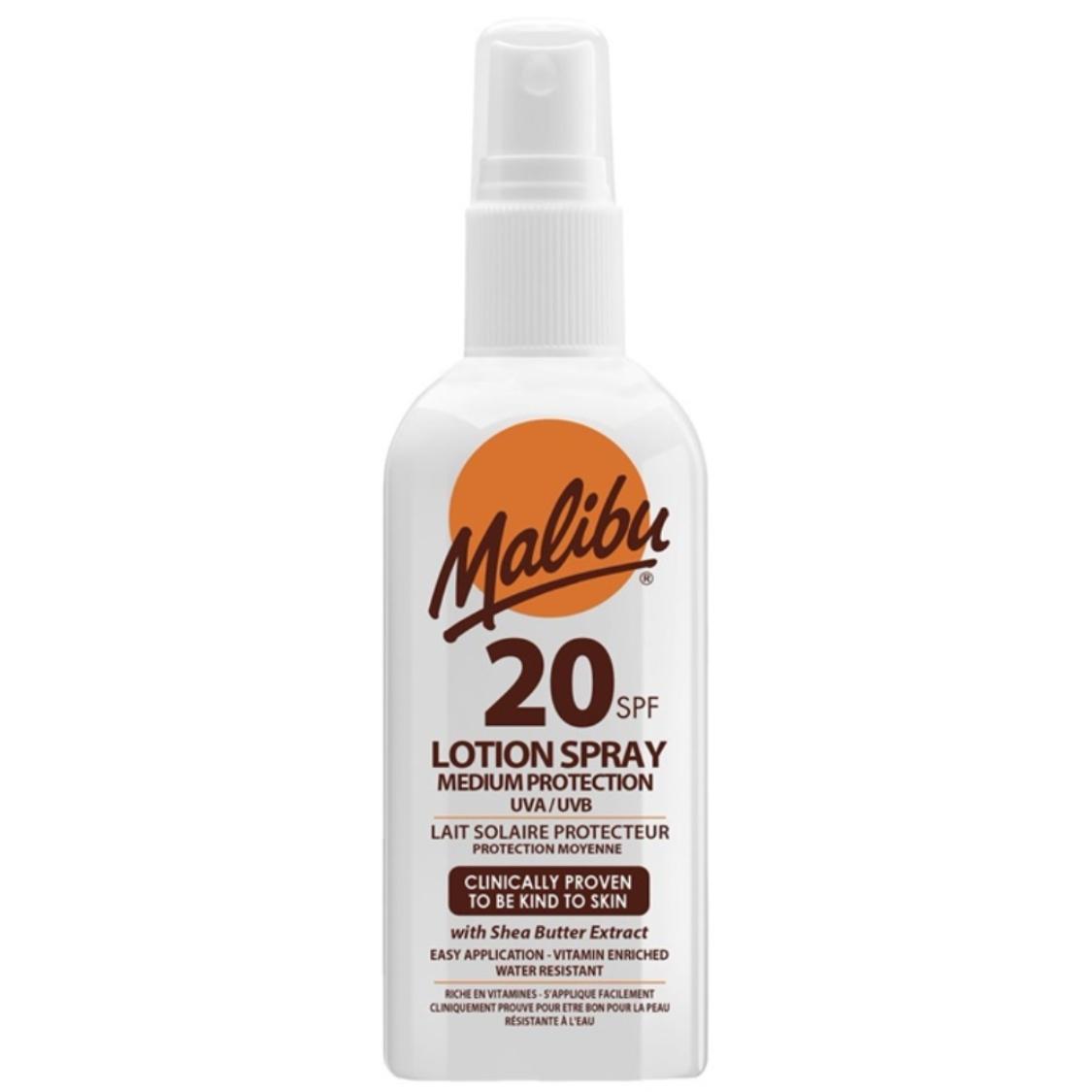 Malibu Sun Lotion Spray SPF20 Waterproof Spray 100ml