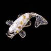 1pc Natural Crystal Crushed Stone Koi Fish Figure Ornament Drip Gel Small Goldfish Gifts Desktop Beautiful Jewelry