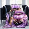 1PC Custom Name Lip Art Makeup Fantasy Outdooor Flannel Blankets Throw Blanket All-Season Throw Gift Bedspread for Couch, Bed, Camping Holiday Birthda