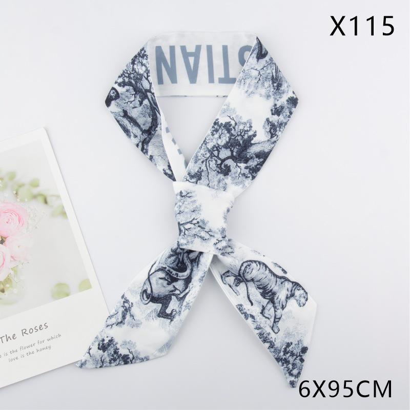 Versatile Vintage Silk Scarf: Hair Tie, Headband, Bag Accessory