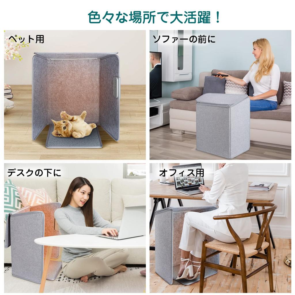 Ninonly Panel Far Infrared Desk Foot Desk Step 3 Level Temperature 4 Hour Energy Fall Cold For Japanese Instruction Manual Included Heater, Heater,