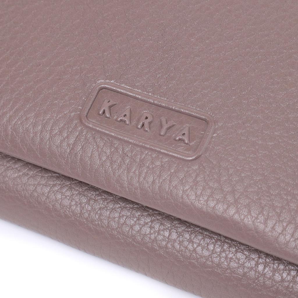 Small Women's Wallet KARYA Wallet 22818 Made of Genuine Leather Beige