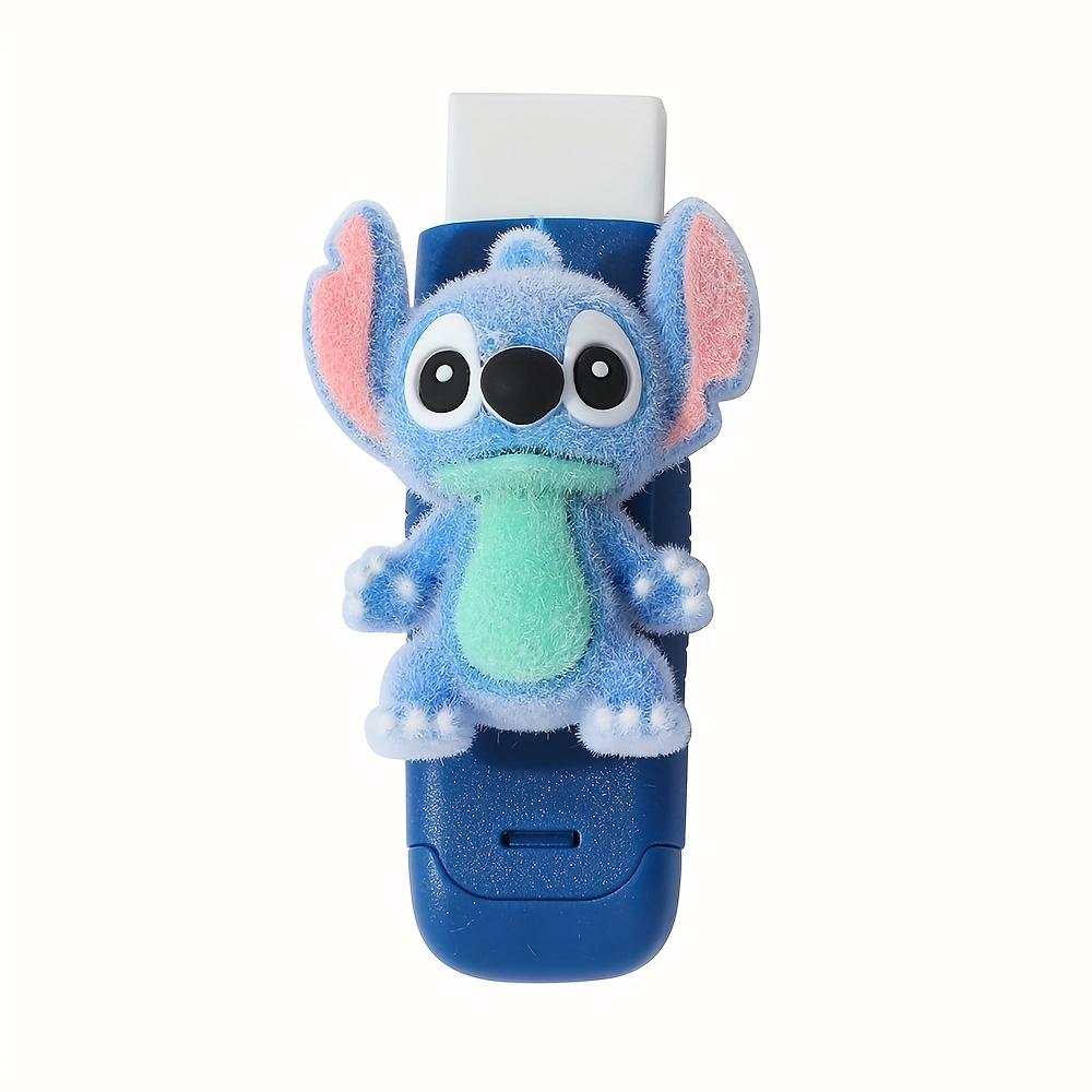 Disney Stitch Pencil Eraser, Soft Cartoon Design, Durable Easy To Clean, Vibrant Color, Ideal for School Office  Educational Use