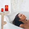 Bath Bath Pillow with Suction Bath Accessories Pillow, Cup, Waterproof, Non-Slip, Mold-Resistant, (White)