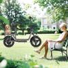 Adults Electric Scooter with Seat, Peak 500W Motor with 36V 15.6AH Battery,14" Tires,32KM/H,50-60KM Range and Dual Disc Brakes,110KG Max Load