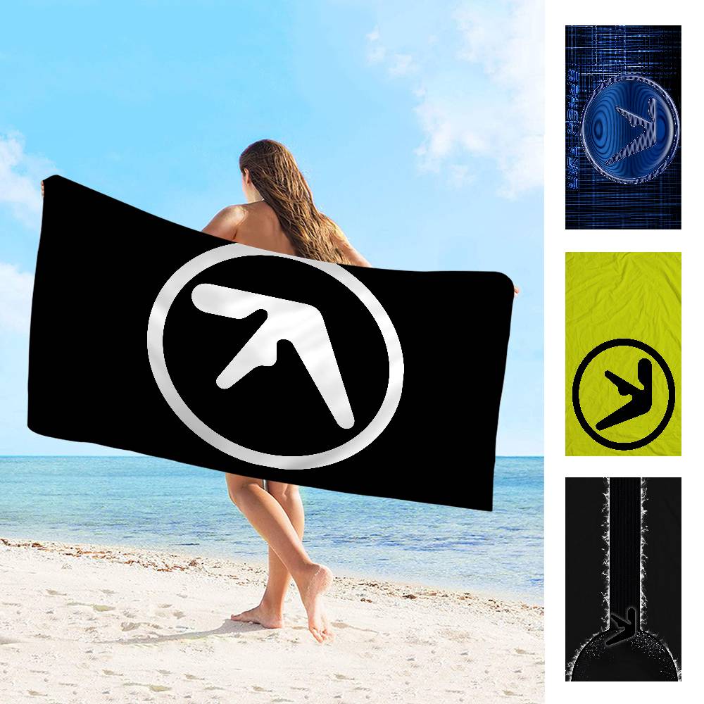 A-Aphex Twin Microfiber Printed Beach Towel Mountain Climbing Yoga Beach Swimming Running Absorbent Soft Towel