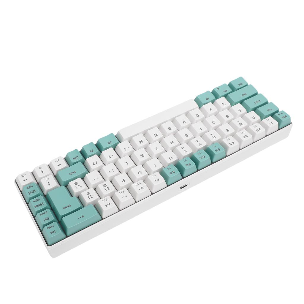 Wired Gaming Keyboard 60percent  Compact with RGB Backlight Comfortable Typing Mechanical Keypad for PC