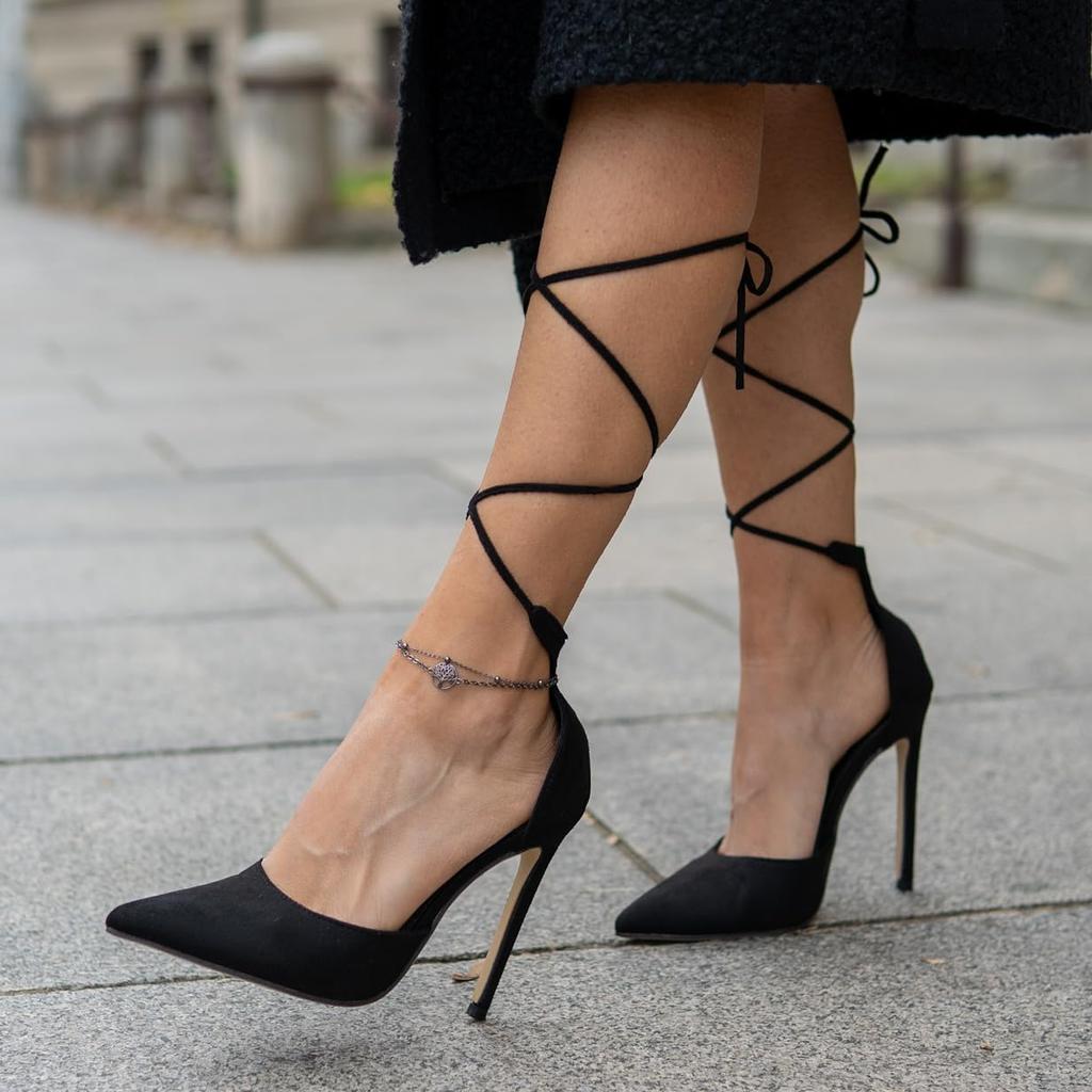 [SERASAR] Women's Black 925 Sterling Silver 18k Gold Anklet with Box, Gift for Girls, Wedding, Anniversary