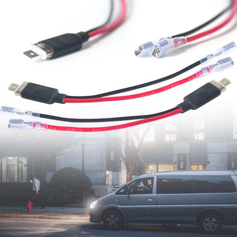 2Pcs Led H1 Replacement Single Converter Wiring Connector Cable Conversion