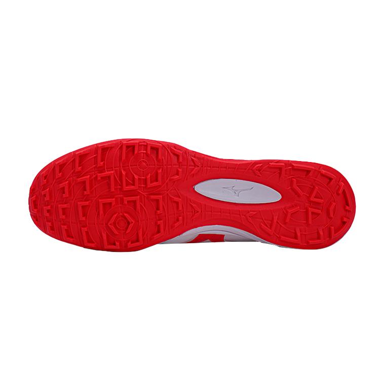 Mizuno Morelia Round Toe Lace-Up Sala Japan Cross Stitch TF Unisex Football Shoes White Red Q1GB230064