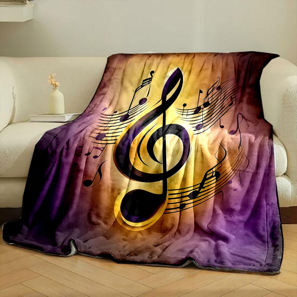 Musical Treble Clef Design Print Blanket Soft and Cozy Perfect for the Living Room Bed Sofa or a Nap,gift