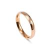 Minimalist 3mm Spherical Stainless Steel Polished Couple Ring - Non-Fading Titanium Steel Jewelry