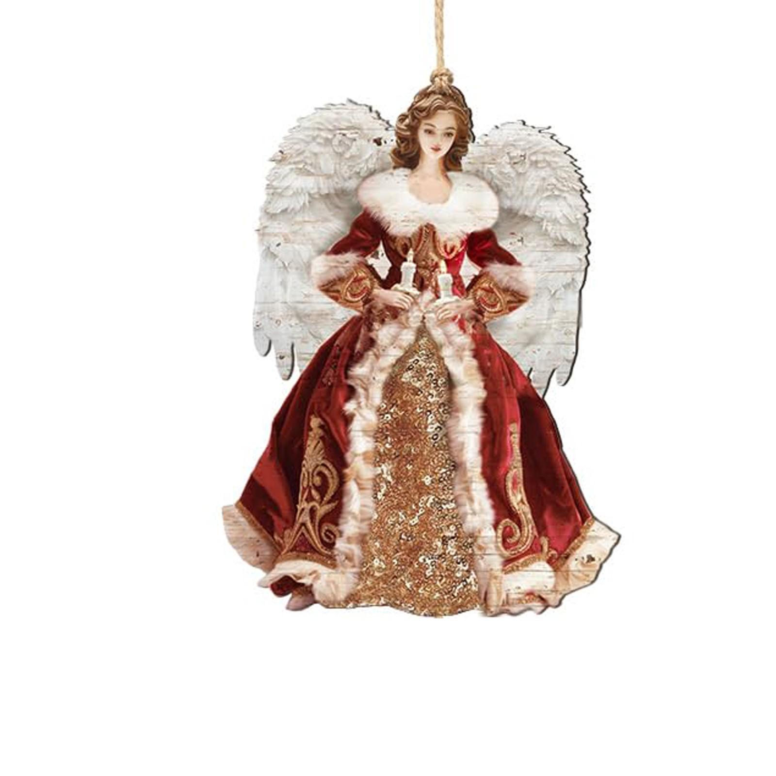 

Дід Мороз 2D плоска акрилова різдвяна ялинка, підвісна прикраса, прикраса спортивного автомобіля, плоска прикраса, підвіска One Size