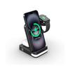 2024 New 3-in-1 Multifunctional Wireless Charger Station Night Light with Magnetic Holder for Mobile Phones Headphones Watches