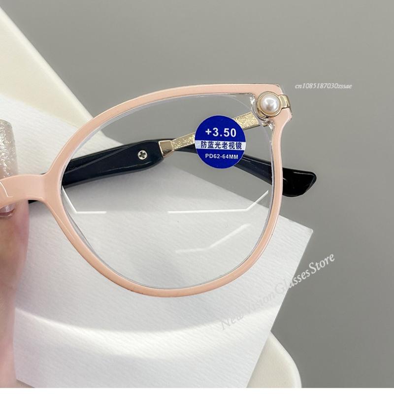Pearl Reading Glasses For Women Fashion Pearl Presbyopia Eyeglasses Female Elderly Computer Reader +1.0 +1.5 +2.0 +2.5