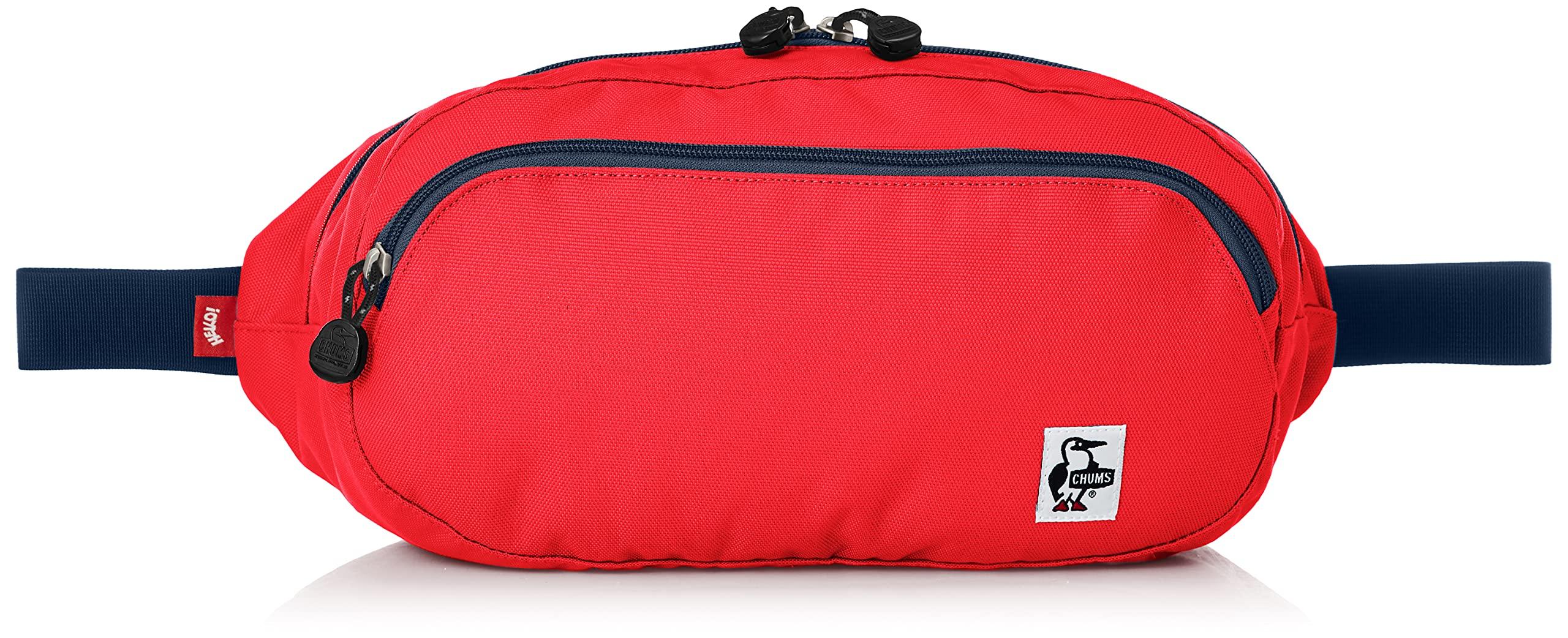 

Waist Bag Recycle Oval Waist Pack Red [Chums] червоний
