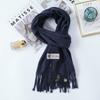 Cashmere Scarf Women's Winter Thickened Imitation Cashmere Scarf Versatile New Men's Shawl Solid Color Wool Scarf