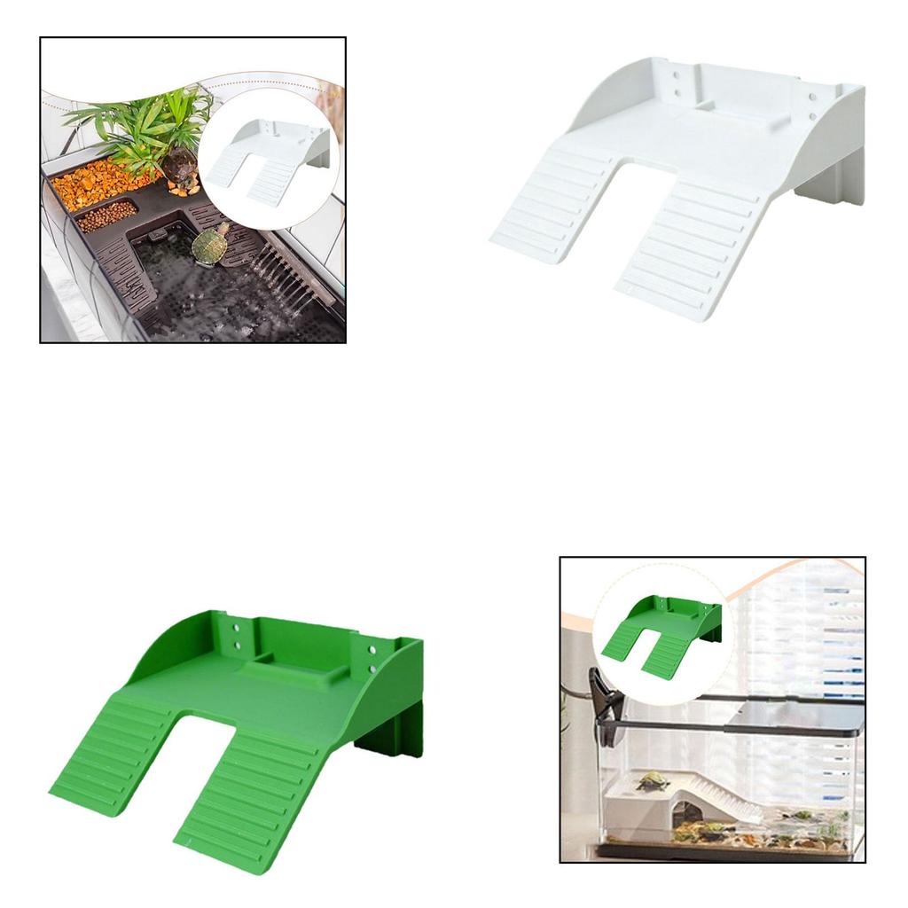 Turtle Tank Basking Platform Plastic Climbing Ramp Decor for Land Turtles Terrarium Environment