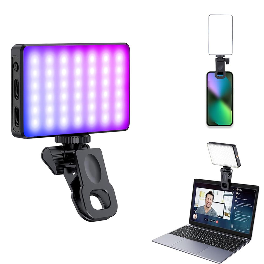 RGB LED Videoleuchte Tragbares LED Kamera Licht Panel 0 360 Vollfarbe CRI 95+ 2500 9000K Dimmbares Fotografie Fülllicht